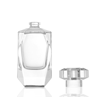 Flacon de parfum personnalisé de luxe 30 ml 50 ml 100 ml Vaporisateur de parfum transparent Design unique Flacon de parfum en verre vide avec emballage boîte