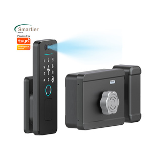 Tuya Ngoài Trời Nhôm Cổng Thông Minh Khóa Wifi Kết Nối Mã Thẻ Vân Tay Mật Khẩu Ứng Dụng Điều Khiển Mặt ID Khóa - Product Image 1
