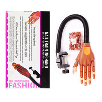 Prothèse Silicone Outil Amovible Affichage Doux Réglable Conseils Main Doigt En Plastique Formation Art Pratique Nail Modèle Acrylique