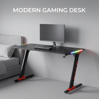 Bureau de jeu AOR, bureau d'ordinateur, bureau de travail, design moderne, divers effets RGB, matériau E0, vente en gros d'usine