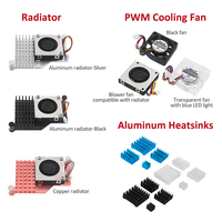 Raspberry Pi 5 Kit básico 4GB 8GB RAM + fuente de alimentación 27W + caja de batería RTC + tarjeta SD + lector de tarjetas + funda con ventilador + cable de vídeo 4K