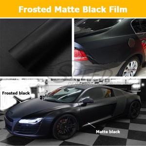 Hot bán không khí bong bóng miễn phí Frosted màu đen Matte xe thay đổi bọc vinyl phim - Product Image 2