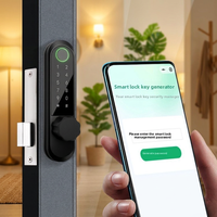 Meilleure vente transfrontalière : Serrure intelligente Baodeli KFC avec empreinte digitale, mot de passe et clé, installation sans perçage pour pont thermique brisé