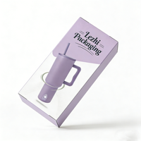 Boîte d'emballage en papier pour tasse thermique avec impression de logo personnalisé, boîte d'emballage pour gobelet, boîte d'emballage pour gourde de sport