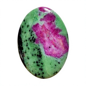 อัญมณีทรงรีทรงหลวม Zoisite ทำจากทับทิมธรรมชาติ100% เกรดสูงสำหรับทำเครื่องประดับ - Product Image 1