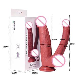 Flüssig-Silikon Dildo - Superweicher Simulationspenis Masturbator für Frauen Wasserdicht & Umweltfreundlich Tragbares Erwachsenenspielzeug Doppelset - Product Image 6