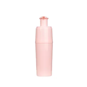 चाओकाई निर्माता थोक चमकीले गुलाबी 400 मिलीलीटर कवर फोम प्लास्टिक हेयर डाई खाली बोतल।