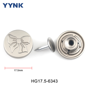 Yynk Nhà Sản Xuất Bán Buôn Kim Loại Denim Nút Có Thể Giặt Trái Tim Hoa Hình Dạng Không Thường Xuyên Kẽm Hợp Kim <span class=keywords><strong>Jeans</strong></span> Nút Và Đinh Tán Cho Quần - Product Image 5