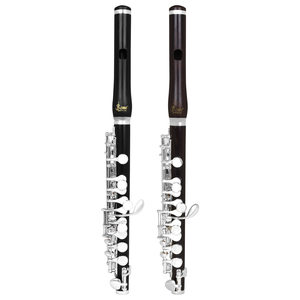 Slade <span class=keywords><strong>C</strong></span> Piccolo in Ebano con Tubo in Ebano e Bottoni Placcati Argento (Scatola in Pelle + Borsa in Tessuto) - Product Image 4