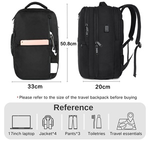 Sac à dos de voyage pour <span class=keywords><strong>ordinateur</strong></span> <span class=keywords><strong>portable</strong></span>, approuvé pour les vols, idéal pour les week-ends, les séjours d'affaires et les déplacements quotidiens - Offre Spéciale - Product Image 4