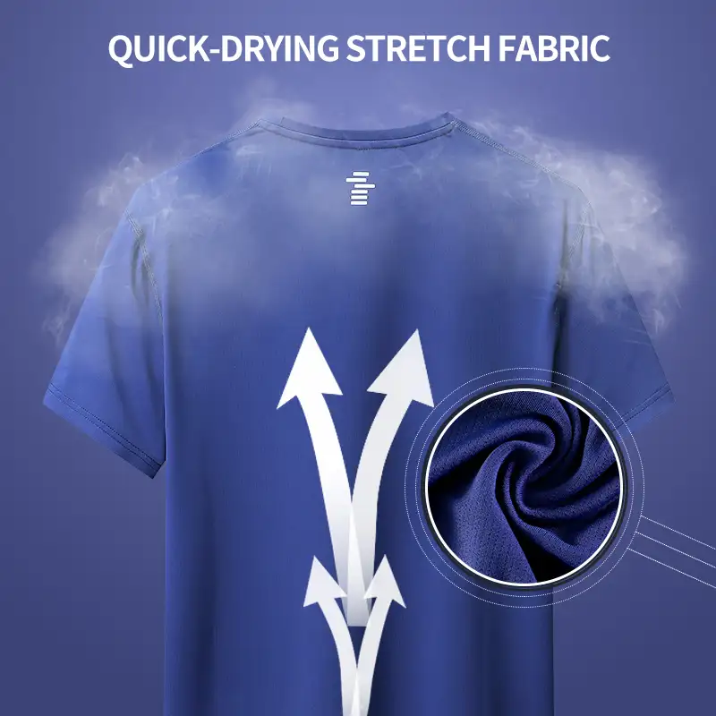 Benutzer definierte Herren Shirt Summer Gym Sportswear Fitness bekleidung Quick Dry Athletic Jogger Shirts