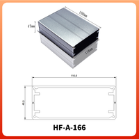 Boîtier en aluminium extrudé sur mesure, boîte de commande en alliage d'aluminium avec indice de protection IP54 pour les systèmes de communication extérieurs