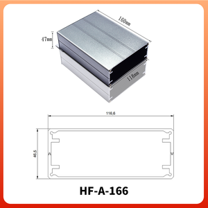 Chia nhôm đùn bao vây tùy chỉnh nhôm hồ sơ trường hợp cho các hệ thống truyền thông - Product Image 3