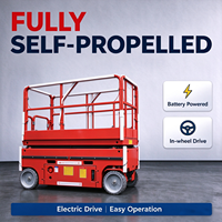 Plateforme de travail aérienne entièrement automotrice, élévateur électrique 12 m, véhicule de travail aérien hydraulique mobile
