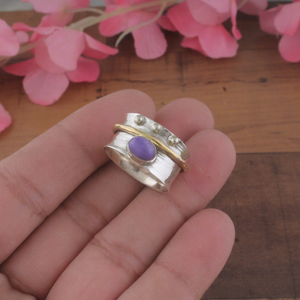 SHREE JAIPUR SILVER Opal Feather Oval Cut Bezel Setting 925 Sterling Silver Vintage Two Tone Engagement Anniversary Gift Wedding - Product Image 1