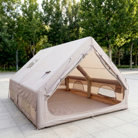 Tente d'été de luxe gonflable rapide pour l'extérieur, type capsule spatiale, avec colonnes en PVC imperméable de 3000 mm+ et tissu en nylon pour le camping