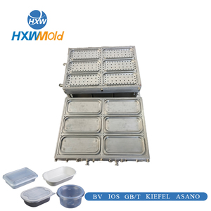 3 ngăn PLA nhựa dùng một lần thực phẩm thủy tinh container tấm sản xuất làm khuôn ăn trưa món ăn trammold - Product Image 3