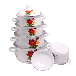 Ensemble de casseroles <span class=keywords><strong>en</strong></span> émail, nouveau style, prix compétitif, vente <span class=keywords><strong>en</strong></span> gros au meilleur prix - Product Image 4