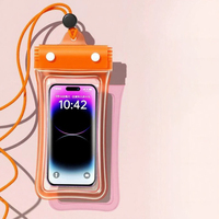 Sac étanche universel pour téléphone portable, housse de protection flottante transparente en PVC pour natation sous-marine