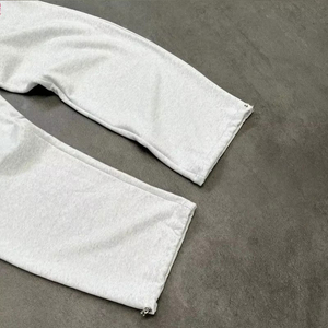 Pantalon de survêtement en coton éponge épais de haute qualité unisexe Pantalon de survêtement ample à jambe large Vêtements personnalisés pour hommes et femmes - Product Image 3