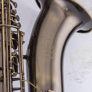 แซกโซโฟนบาริโทน ยี่ห้อไท่ซาน รุ่นโบราณ สีบรอนซ์ พร้อมหัวทองเหลือง โทนเสียง BB - Product Image 5