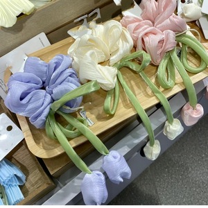 Coreano dolce tulipano nappa grandi <span class=keywords><strong>elastici</strong></span> alla moda da donna <span class=keywords><strong>elastici</strong></span> per <span class=keywords><strong>capelli</strong></span> da ragazza - Product Image 5