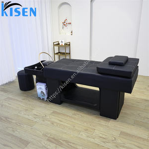 Modische japanische Head Spa Shampoo Bed Bowl Wasser zirkulation therapie Dampfer Haar wasch stühle Thai <span class=keywords><strong>Massage</strong></span> für Barbershop - Product Image 5