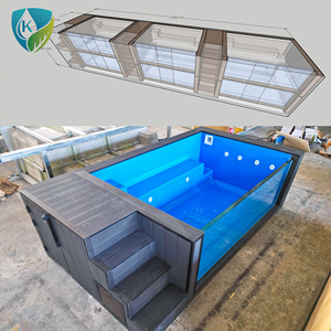 Piscina Rectangular Grande Sobre el Suelo, Tanque de Fibra de Vidrio de Grado Comercial Contemporáneo para Proyectos de Hoteles y Jardines - Product Image 5