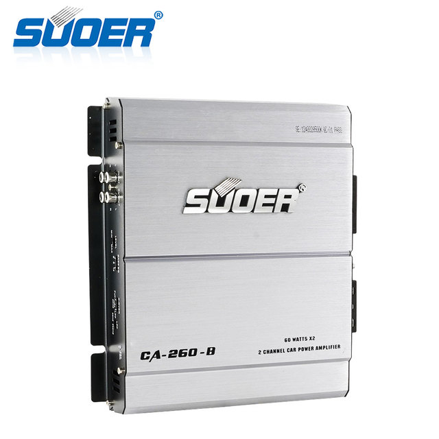 Suoer CA-260-B 12 V Digital Amp Car Power Amplifiers Two Channel Car Audio Amplifier Amplificador Car Audio