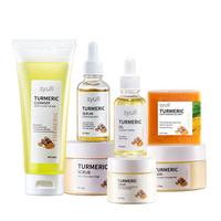 Soins de la peau contre l'acné Sérum pour le visage Ensemble de soins de la peau au curcuma Collagène Ginseng Biologique Naturel Anti-âge Marque privée pour adultes et femmes