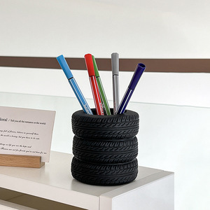 Juxinda Sáng Tạo Hình Dạng Lốp Bút Chủ Máy Tính Để Bàn Tổ Chức Bền Bút Chì Cup Cho Văn Phòng Bàn Nguồn Cung Cấp Lưu Trữ - Product Image 2