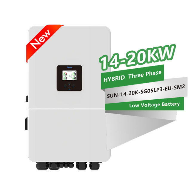 Deye Latest 15kW 16kW 18kW 20kW Hybrid Inverter with AC Coupling Multi Battery Support for Three Phase Smart Homes