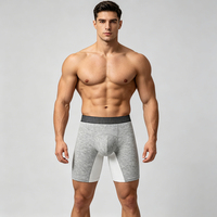 Vente en gros de caleçons boxer pour hommes personnalisés avec étiquette privée, respirants et de qualité supérieure - Viscose de bambou - Noir - ODM - Taille XL