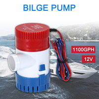 Pompe de cale miniature électrique submersible 24V DC 75KW 1100GPH à basse pression pour bateau avec garantie d'un an