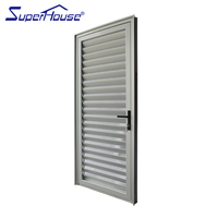 Pour Superhouse Design moderne Sunproof Aluminium Réglable Louvre Porte Alliage Finition pour Villas