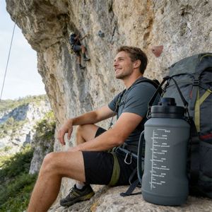 Botella de Agua Deportiva 2026, Fácil de Lavar, de Silicona Suave, con Asa de Transporte Elegante, para Escalada en Roca - Product Image 4