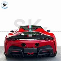 Pasokan pabrik OEM serat karbon Spoiler bebek belakang serat karbon Upgrade sayap belakang untuk Ferrari SF90 penggantian langsung