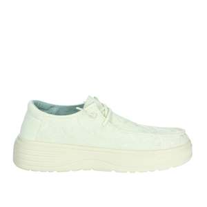 Pitas Donna Slip On Bloom Panna Chaussures plates pour femmes, baskets décontractées, confortables, légères, respirantes, à lacets, à la mode, blanches - Product Image 4