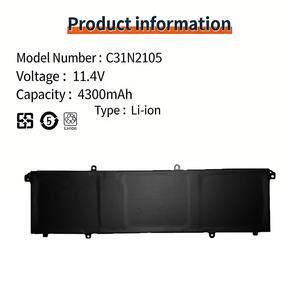 Batterie d'ordinateur portable C31N2105 pour Asus K3502Z K3402Z X1403 M3402R M3502R M5402 M5602 M6500R TP3402 11.4v 70WH Batterie d'ordinateur portable - Product Image 2