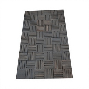 SMARTWOOD Tropical Eco UV Resistant Textured Acacia Decking Tiles Easy-Click Interlocking Square Anti-Slip Terrace Decking <b>Floor</b> - Product Image 1
