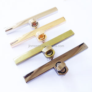 ホットセールバッグロングメタルクラスプターンロックツイストボタンクリップロック財布用 - Product Image 5