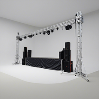 Torre Elevadora de Altavoces Portátil de Aleación de Aluminio de Alta Resistencia, Diseño Modular, Capacidad de Carga de 1000 kg, Doble Capa, para Eventos en Vivo al Aire Libre