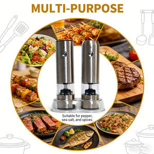 Utensilios de cocina, <span class=keywords><strong>molinillo</strong></span> de especias de acero inoxidable, automático, recargable, Mini <span class=keywords><strong>Molinillo</strong></span> Eléctrico de sal y pimienta, <span class=keywords><strong>molinillo</strong></span> de pimienta portátil - Product Image 5