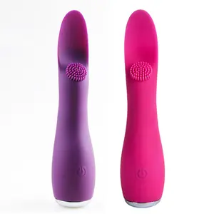 Juguetes sexuales femeninos juguetes sexuales para adultos consolador vibrador cepillo calefacción lengua gusto punto G clítoris vibrador juguetes sexuales para mujer