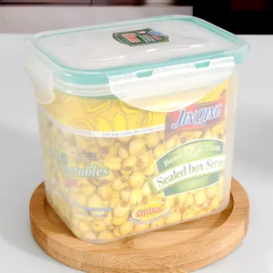 900ml food grade easy open plastic airtight food containers with sealed lid