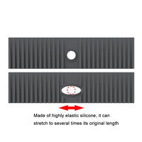 Tapis de séchage en silicone sur mesure pour robinet d'évier, grande taille, avec support pour éponge et récupérateur de gouttes, accessoires de cuisine