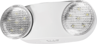 Lampe de secours LED double spot à succès, en plastique, avec batterie de secours, pour usage intérieur, garantie 4 ans