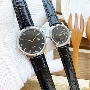 Reloj de Lujo de Alta Gama con Movimiento de Cuarzo, Espejo de Zafiro, Correa de Piel de Cocodrilo, Marcadores de Hora con Diamantes, Puntero en Forma de Hoja de Sauce para Omegaes - Product Image 2