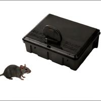 Boîte à appâts pour rats en plastique avec couvercle rabattable verrouillable, étanche, durable, sûre, piège à rongeurs