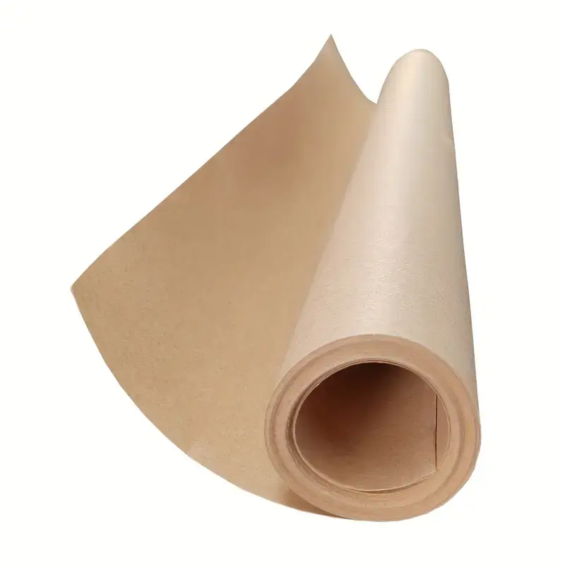 Rolo de papel artesanal marrom para cobertura de mesa para envio